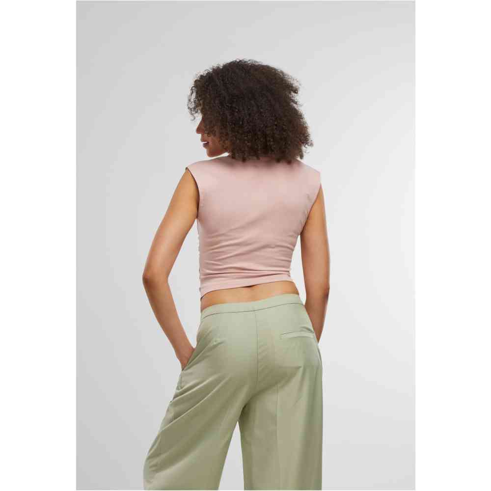Urban Classics - Wide Leg Pantalon large - Vert